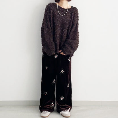 【gleam】テープヤーンローゲージプルオーバー