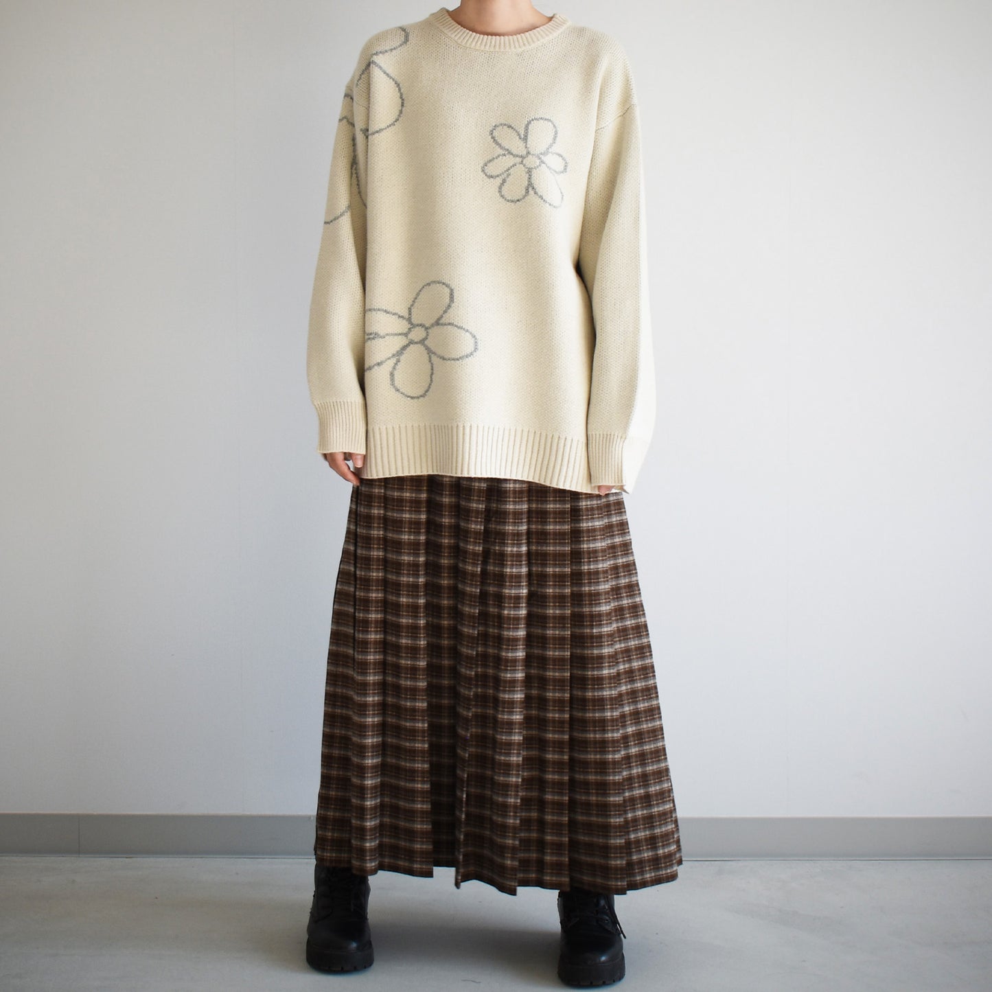 【gleam】フラワージャガードBIGプルオーバー