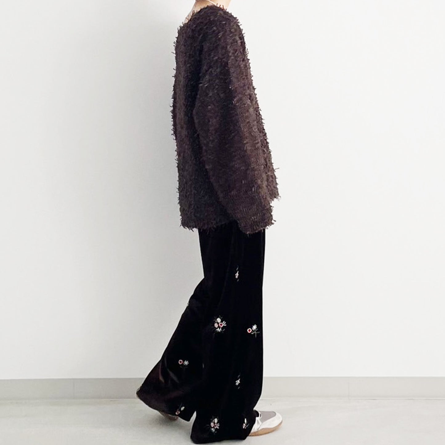 【gleam】テープヤーンローゲージプルオーバー