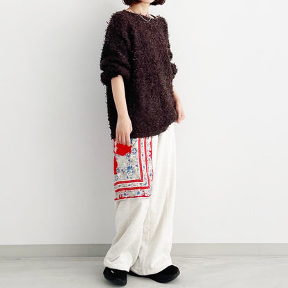 【gleam】テープヤーンローゲージプルオーバー