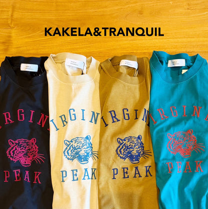 【KAKELA&TRANQUIL】タイガー刺繍カレッジTシャツ