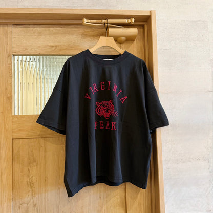 【KAKELA&TRANQUIL】タイガー刺繍カレッジTシャツ