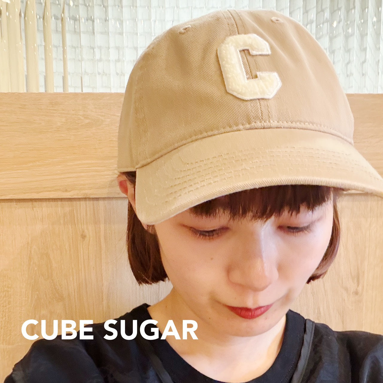 【CUBE SUGAR】ワッペン付BB キャップ