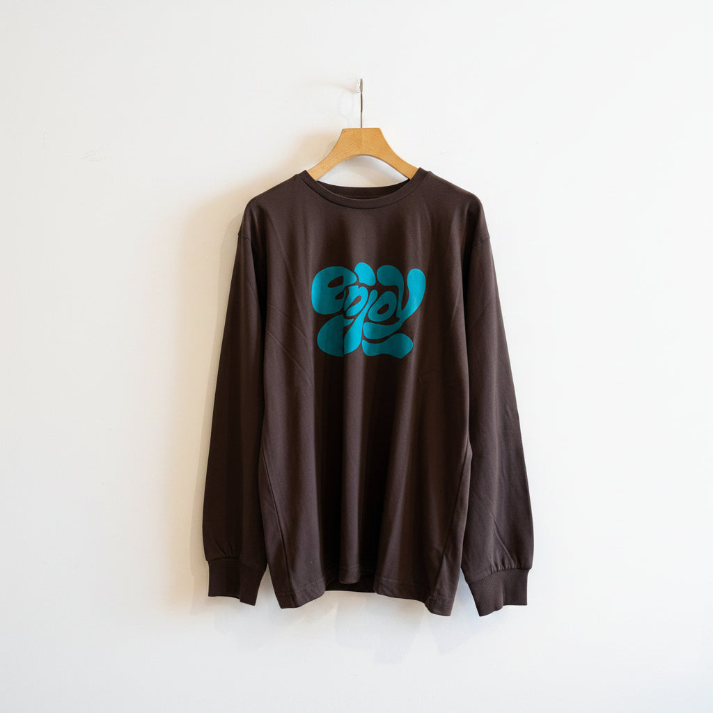 【gleam】ふにゃフロッキーロゴプリントロンT