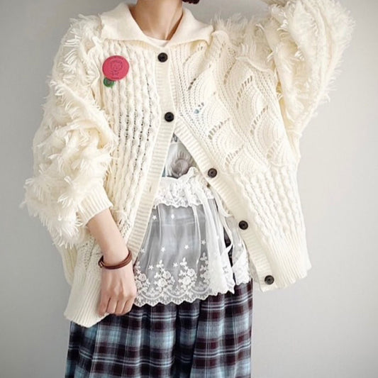 【en haut】フワかる杢カウチン