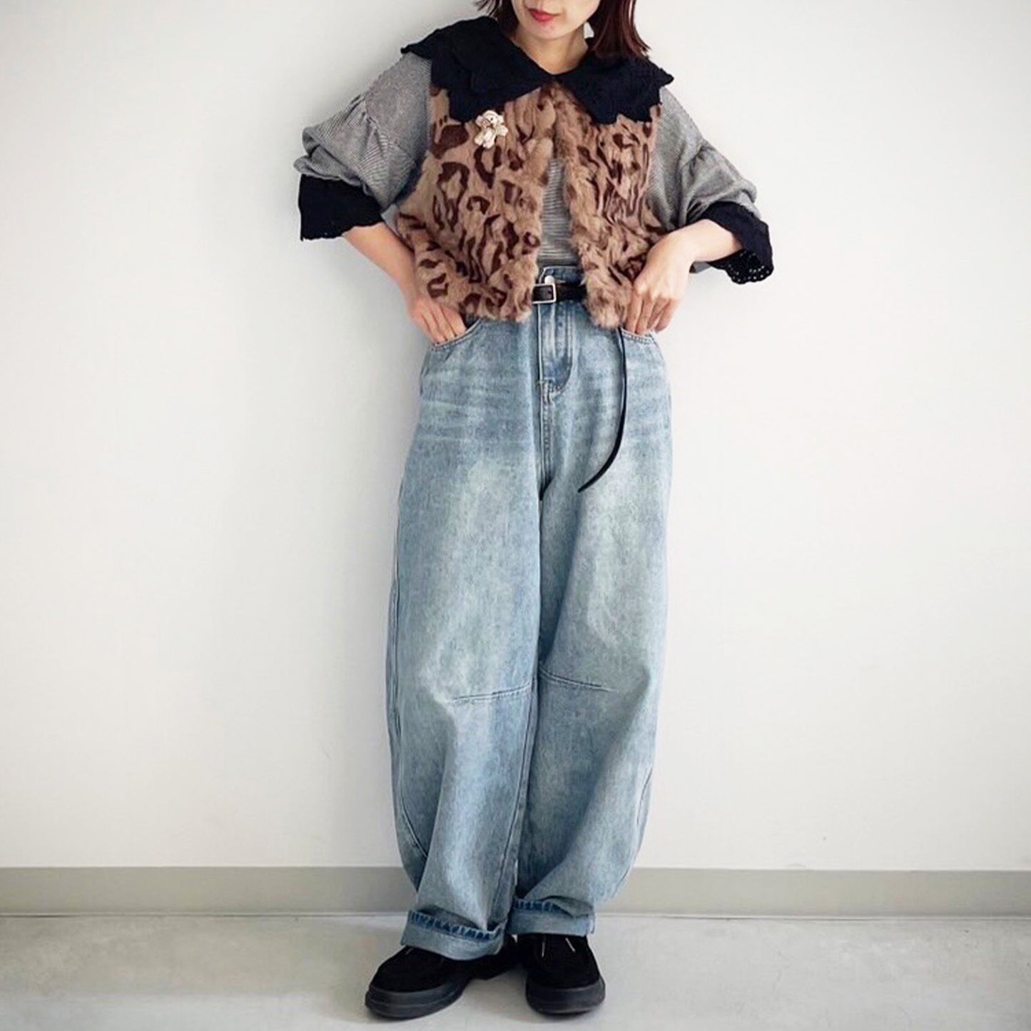 【Lupilien】レースカラーカットプルオーバー